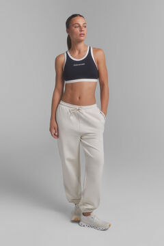 Dash and Stars Pantalon de jogging 100% coton bleu. Collaboration spéciale @ffitcoco beige