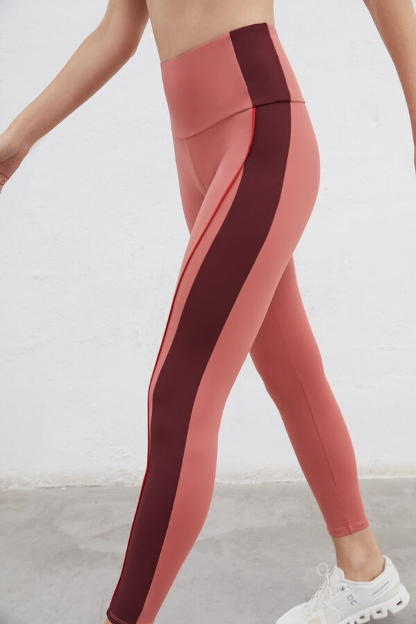 Dash and Stars Long pink 4D Stretch leggings pink