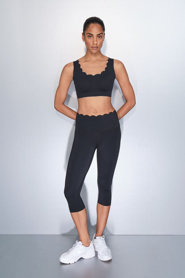 Dash and Stars Legging compressif capri noir noir