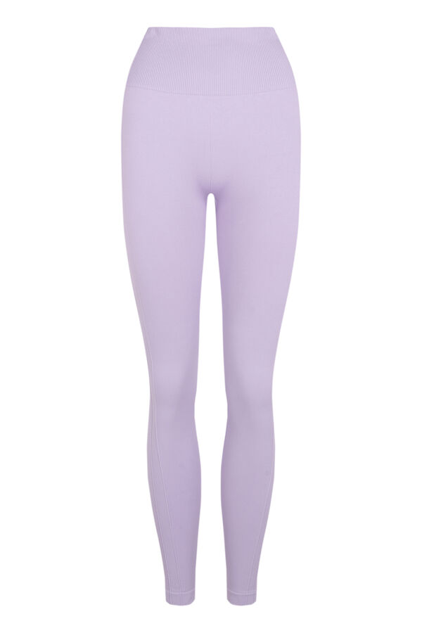 Dash and Stars Lilac long leggings SEAMLESS COMFORT pink