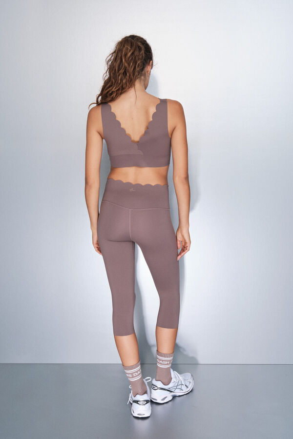 Dash and Stars Legging compressif pirate marron nude