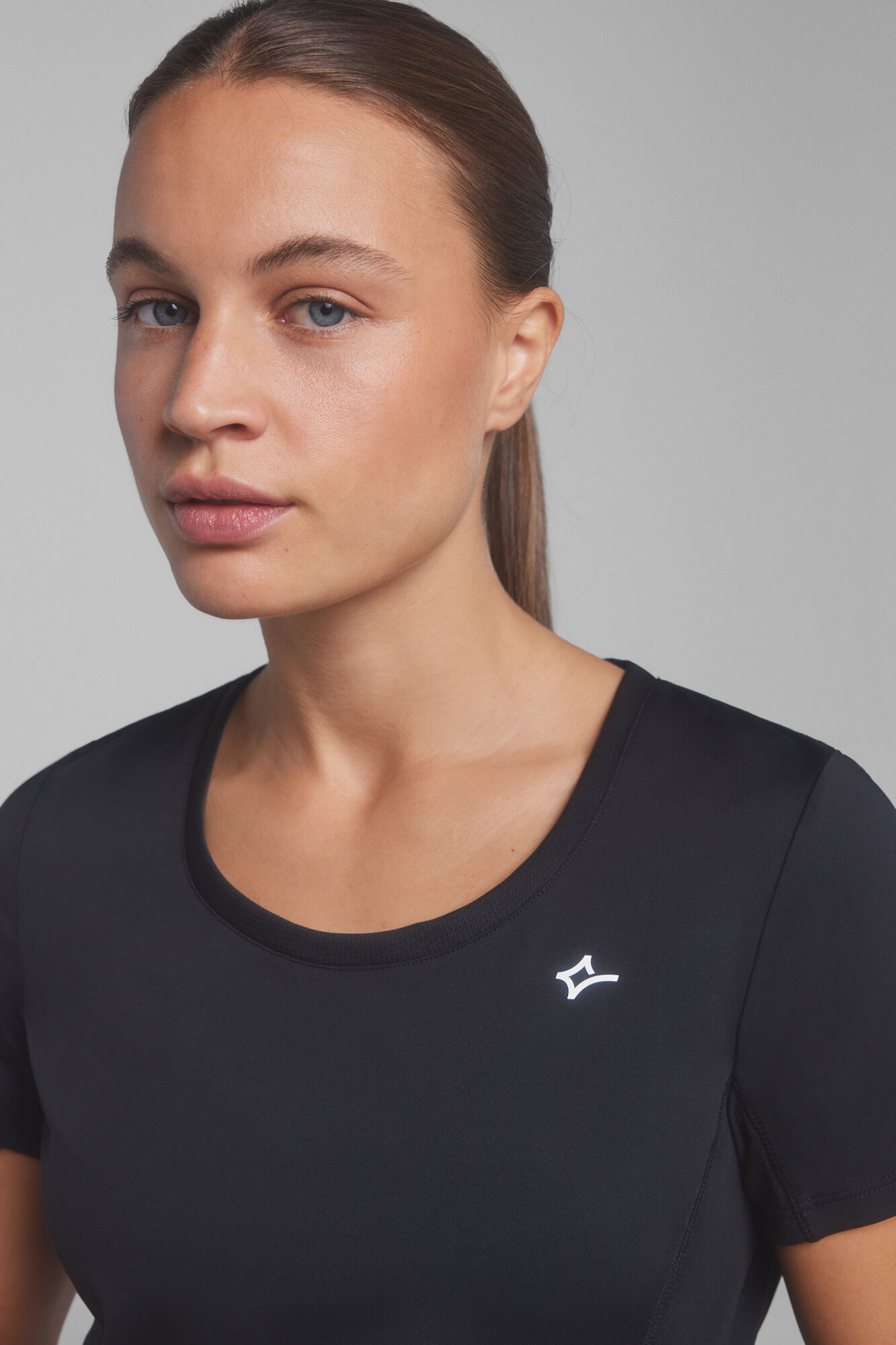 Dash and Stars Black breathable T-shirt