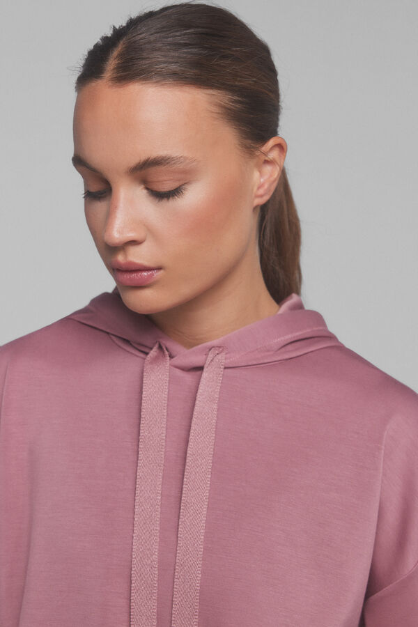 Dash and Stars Pink soft hood sweatshirt. Special collaboration @ffitcoco pink