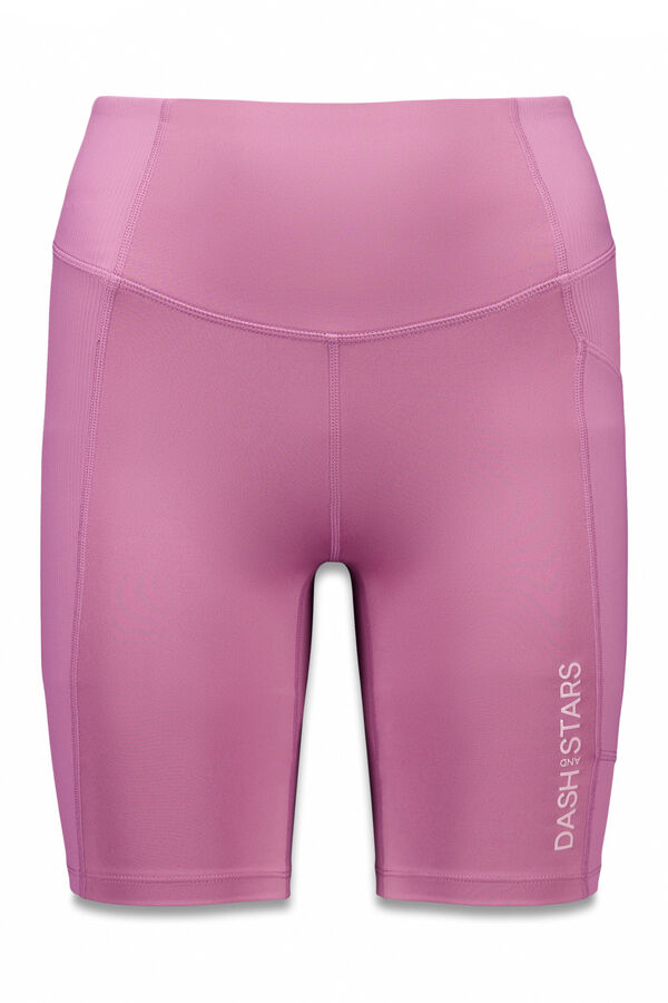 Dash and Stars Legging de cyclisme rose 4D STRETCH rose