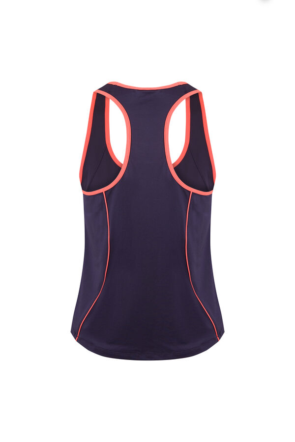 Dash and Stars Grey fitted sleeveless T-shirt grey