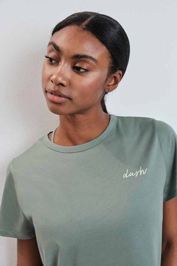 Dash and Stars T-shirt &agrave; manches courtes extra doux vert vert