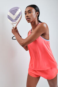 Dash and Stars Red halterneck T-shirt