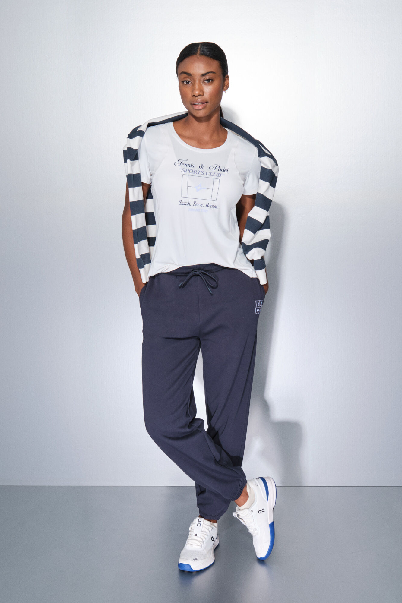 Dash and Stars Long cotton jogger trouser