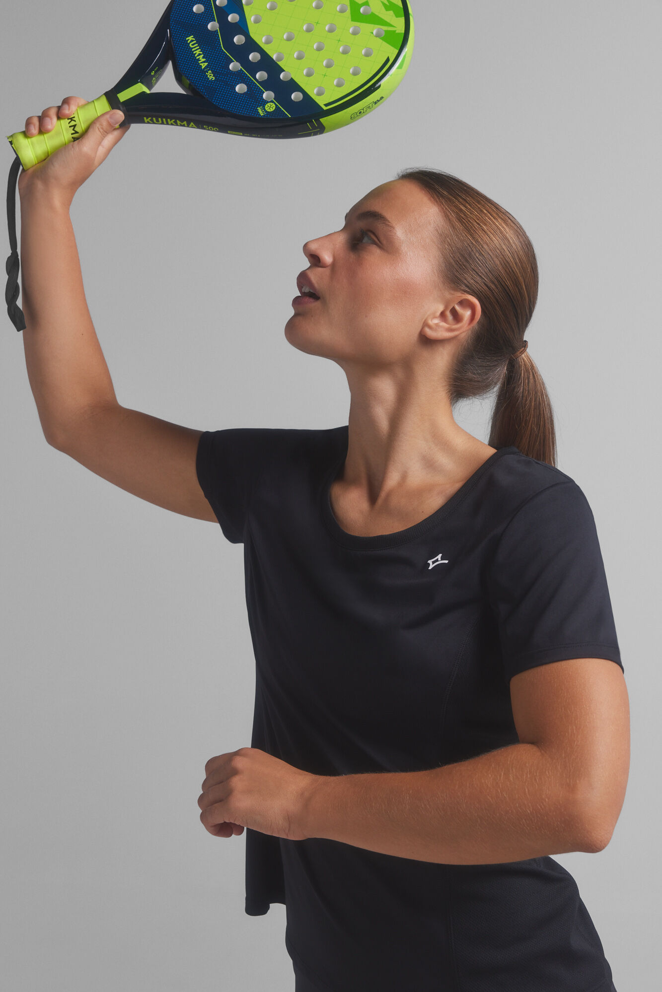 Dash and Stars Black breathable T-shirt