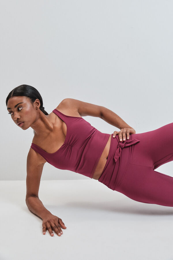 Dash and Stars Top deportivo SOFT MOVE granate rojo