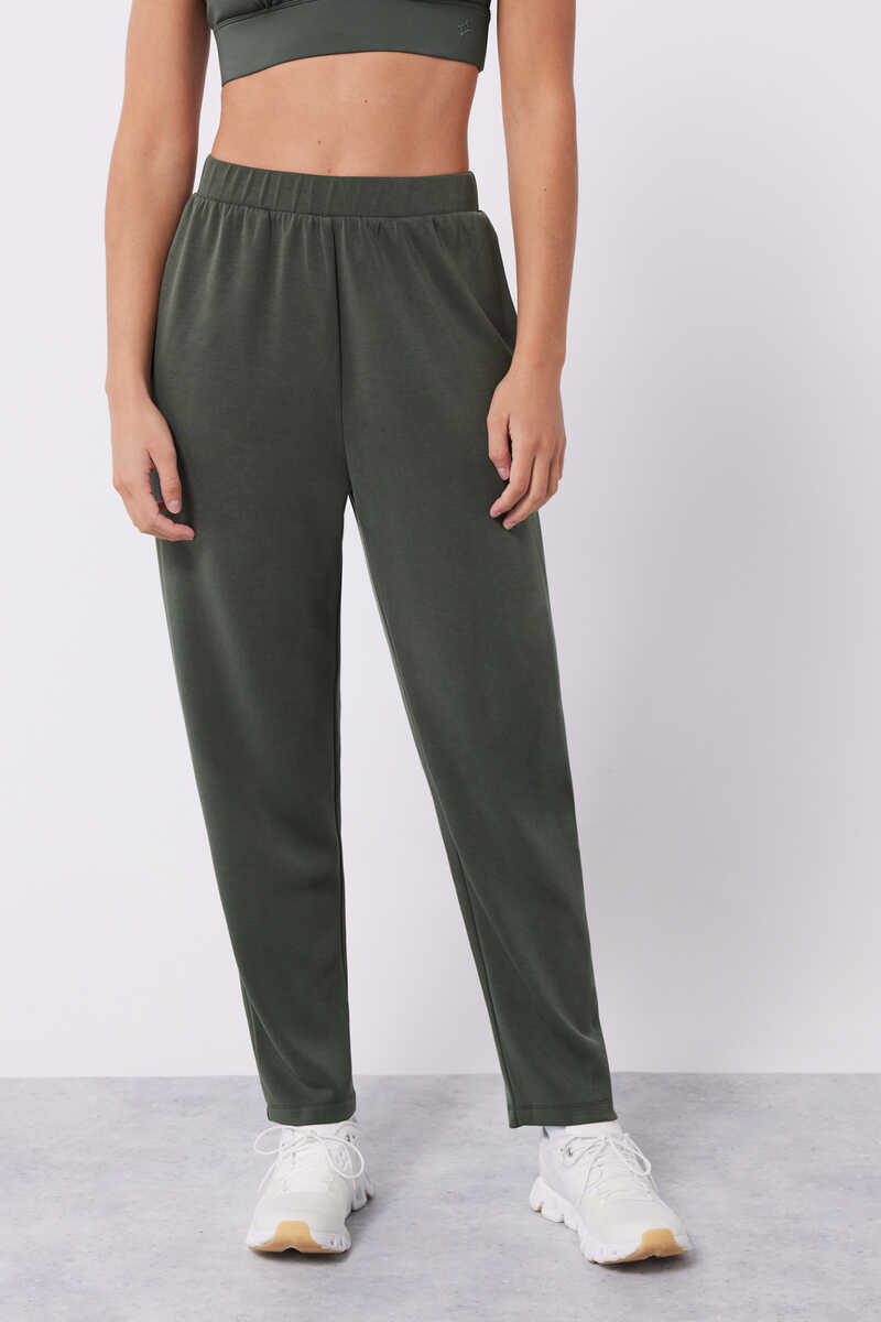 Dash and Stars Green soft feel jogging bottoms green