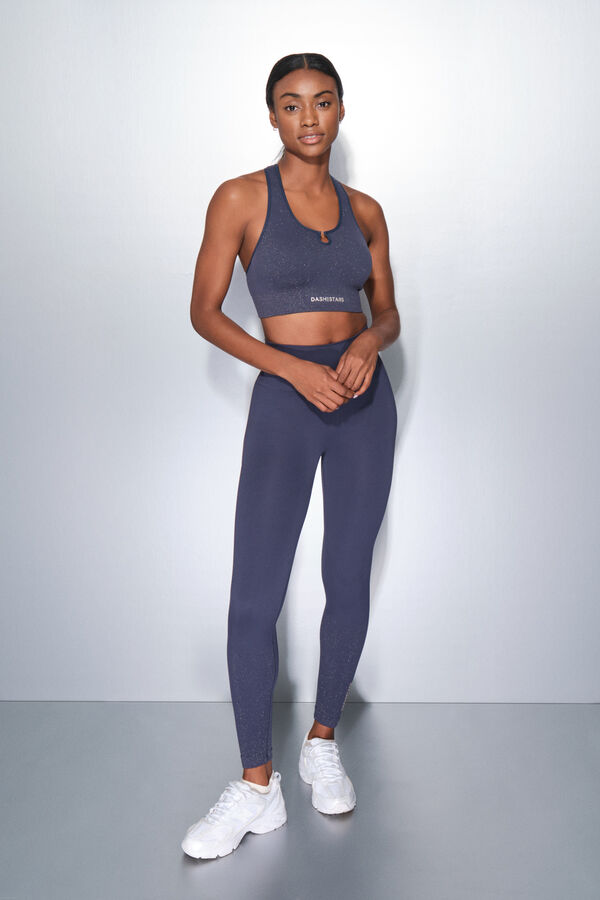 Dash and Stars SEAMLESS COMFORT blue sports bra blue