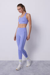 Dash and Stars Two-tone 4D STRETCH cropped leggings pink