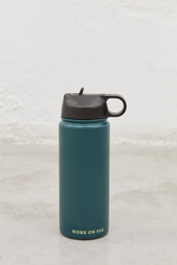 Dash and Stars Green stainless steel bottle green