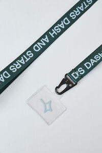 Dash and Stars Green phone strap