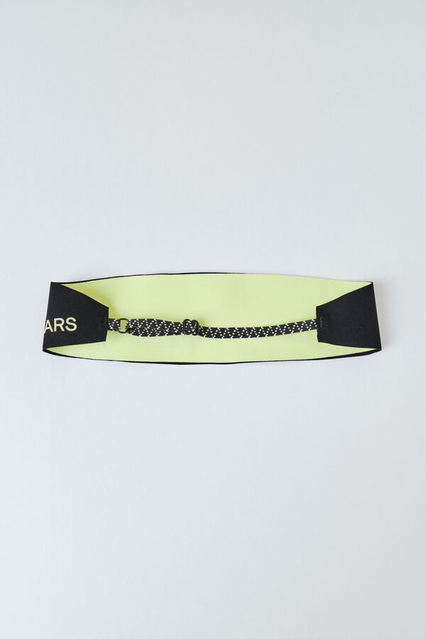 Dash and Stars Yellow sports headband black