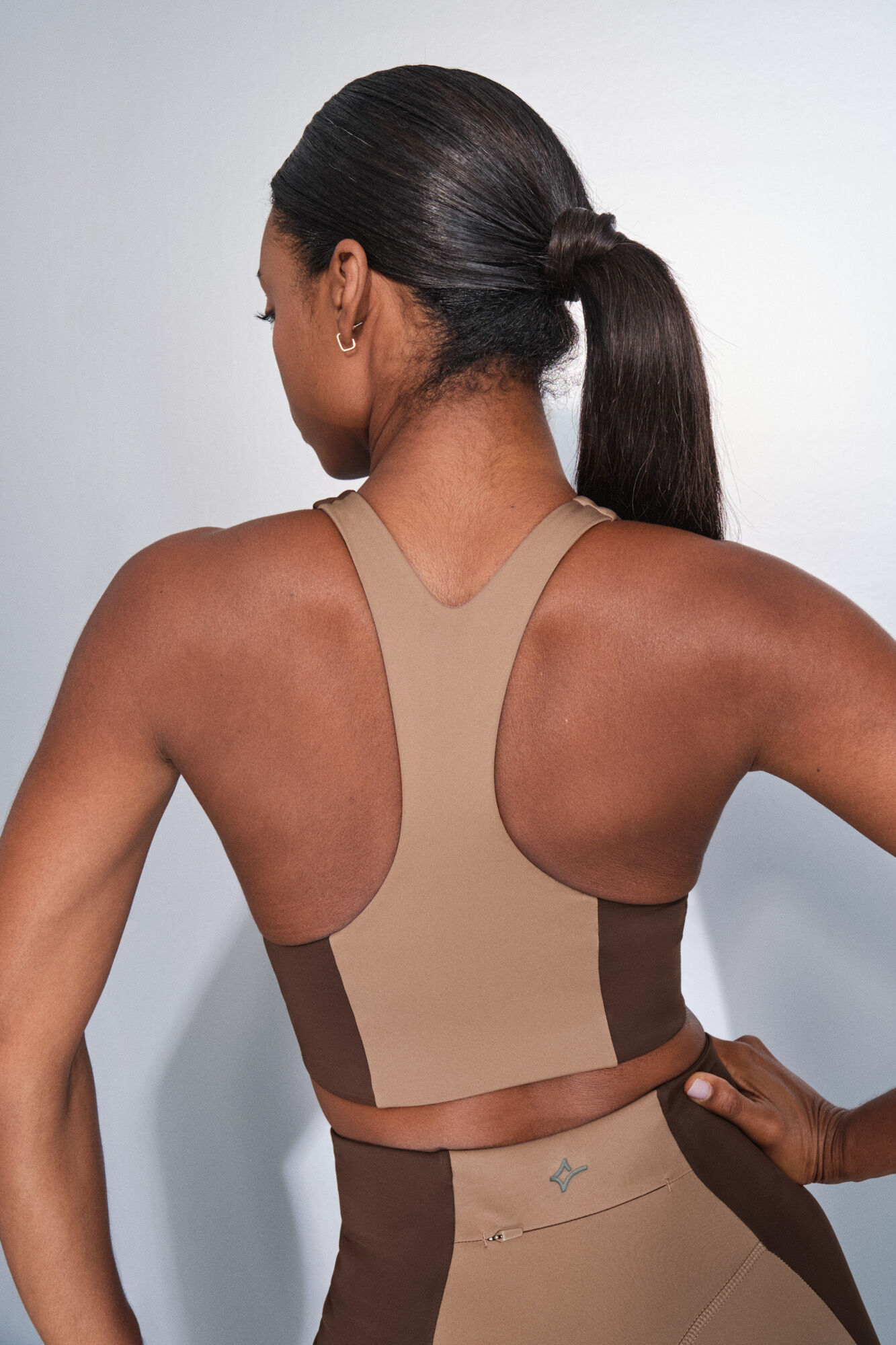 Dash and Stars 4D STRETCH color block sports bra