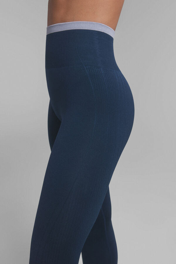 Dash and Stars SEAMLESS COMFORT leggings blue. blue