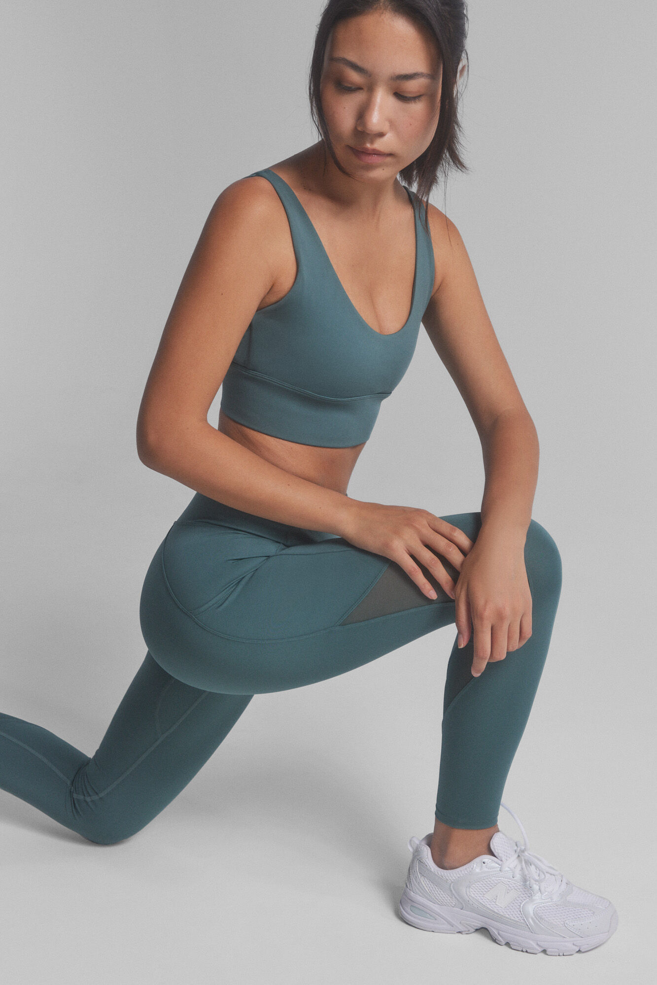 Dash and Stars Green ankle 4D STRETCH leggings