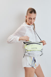 Dash and Stars White technical crossbody bag