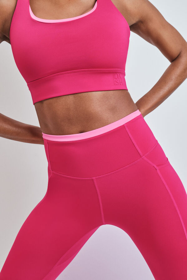 Dash and Stars Legging court 4D STRETCH rose rose