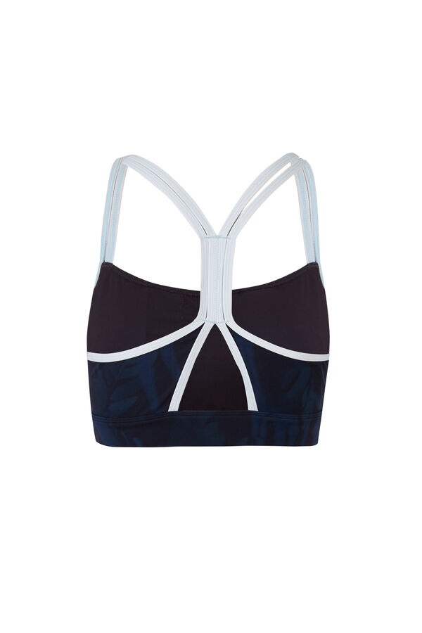 Dash and Stars Green printed sports bra 4D STRECTH green