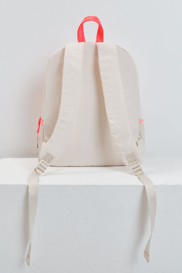 Dash and Stars White padel backpack white