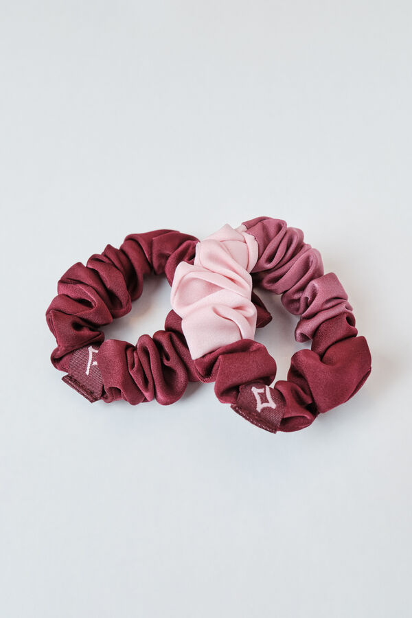 Dash and Stars Pink 3-pack hair ties pink