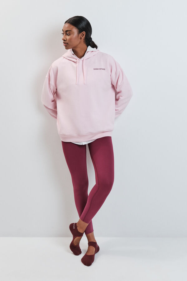 Dash and Stars Roze pamučni duks od pli&scaron;a pink