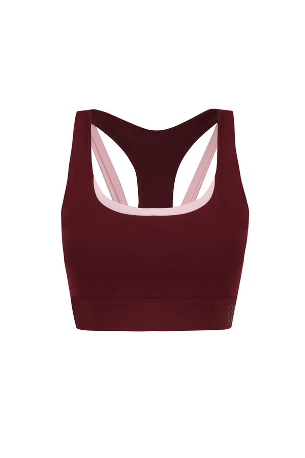 Dash and Stars Bordo 4D STRETCH sportski grudnjak red