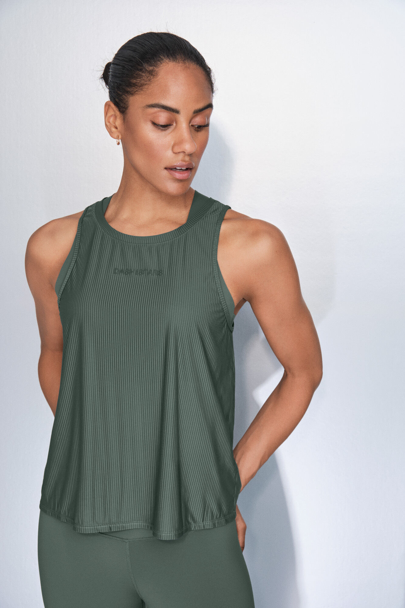 Dash and Stars Camiseta halter verde