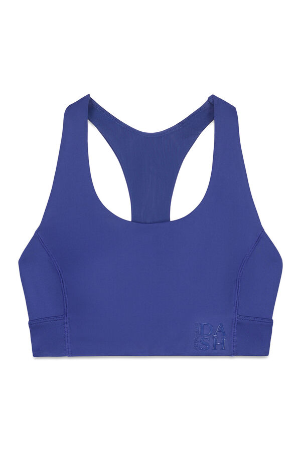 Dash and Stars Sujetador deportivo 4D Stretch azul azul