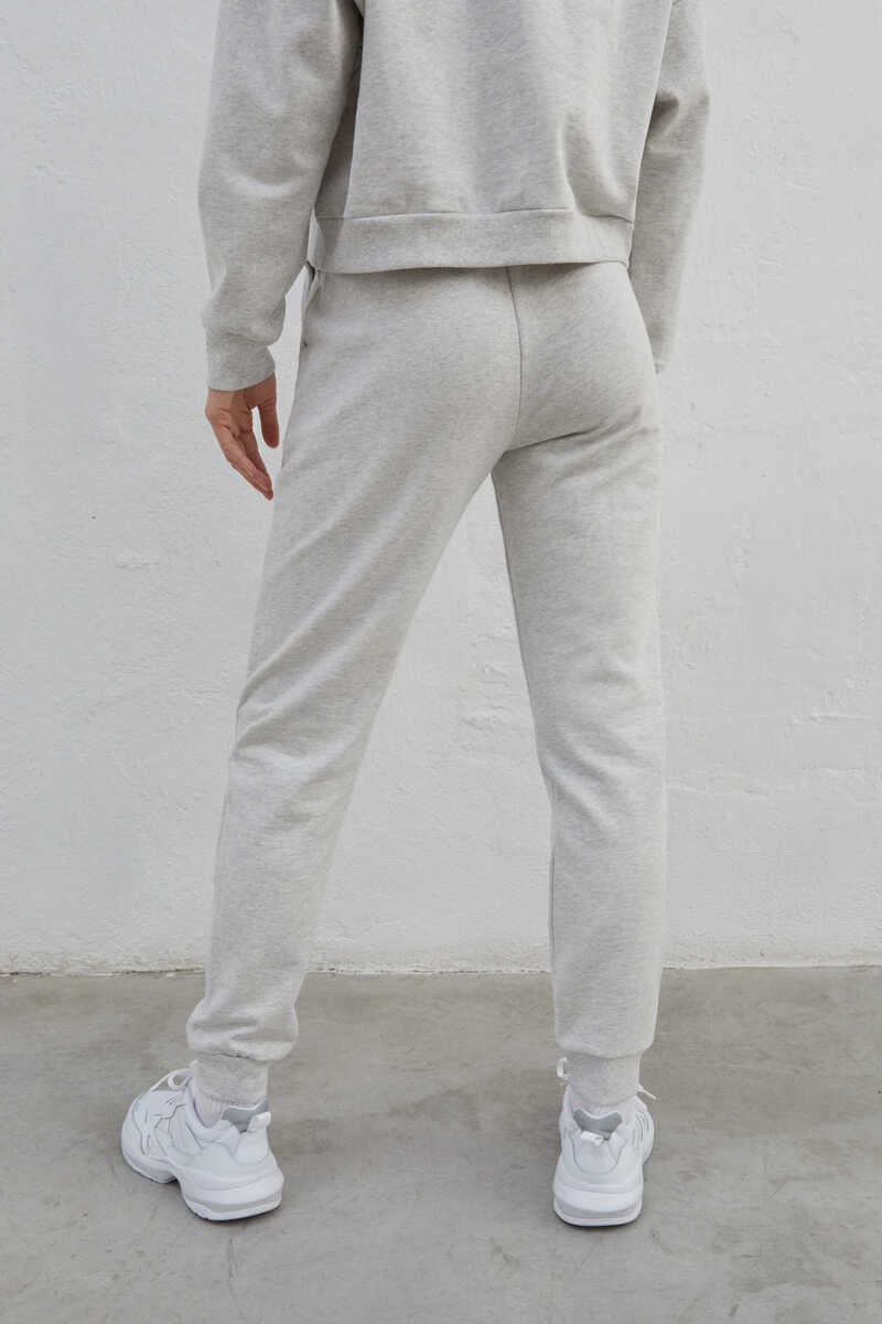 Dash and Stars Grey 100% cotton jogger bottoms grey