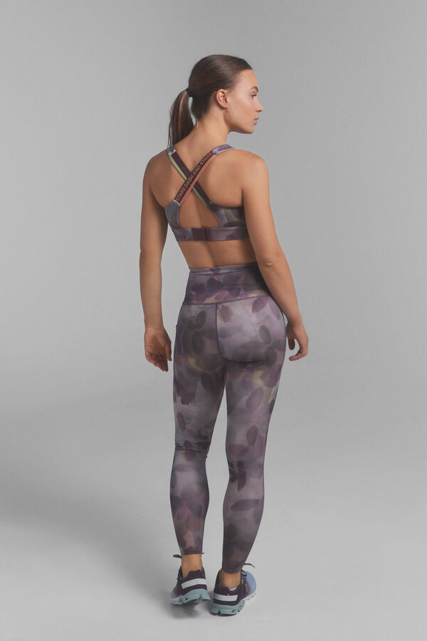 Dash and Stars Multicoloured khaki 4D STRETCH leggings. printed