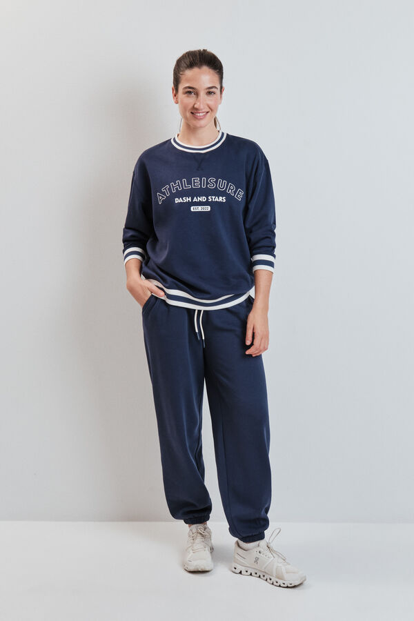 Dash and Stars Sudadera college felpa azul azul