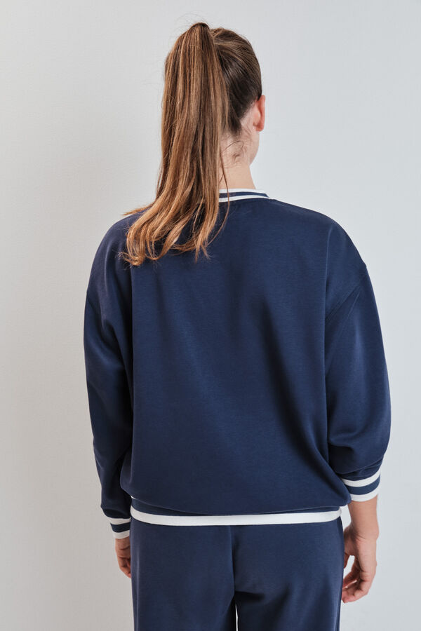 Dash and Stars Sudadera college felpa azul azul