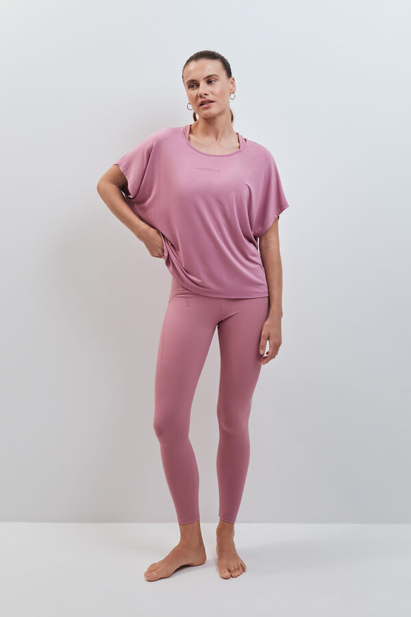 Dash and Stars T-shirt &agrave; manches courtes en modal rose rose