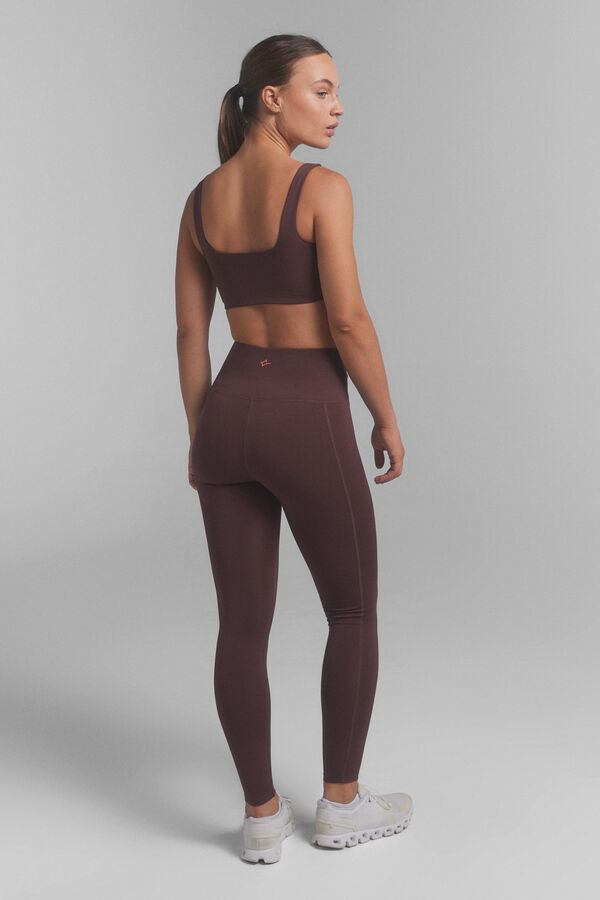 Dash and Stars Legging 4D STRETCH marron. imprimé