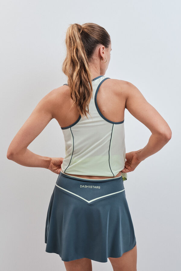 Dash and Stars Green mesh inner skirt green