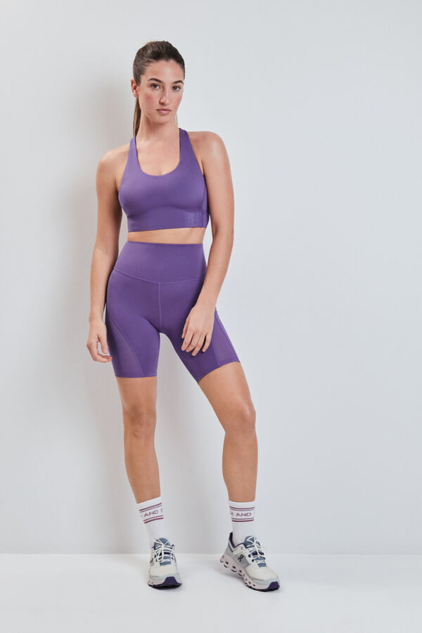 Dash and Stars Leggings 4D STRETCH ciclista morado morado/lila
