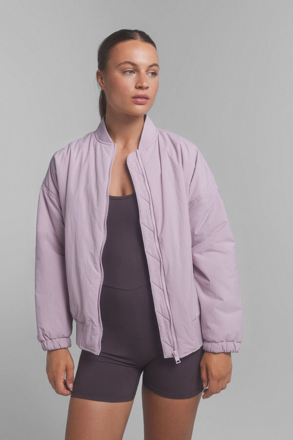 Dash and Stars Chaqueta bomber relleno ligero. Special colab @ffitcoco morado/lila