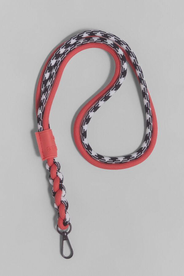 Dash and Stars Keychain ropes and carabiner red