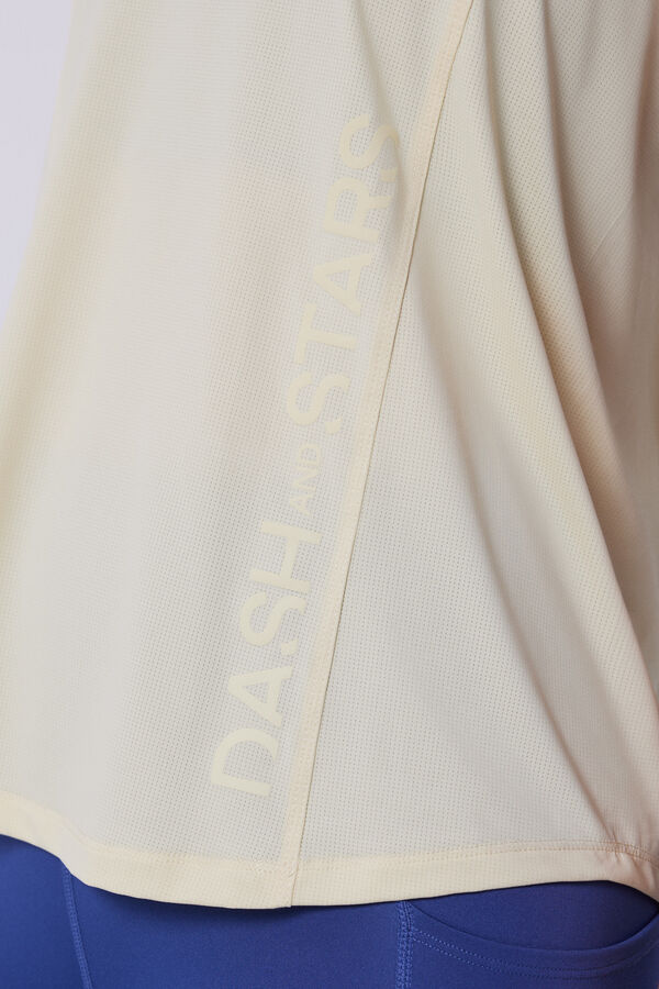 Dash and Stars Žuta majica bez rukava s američkim izrezom printed