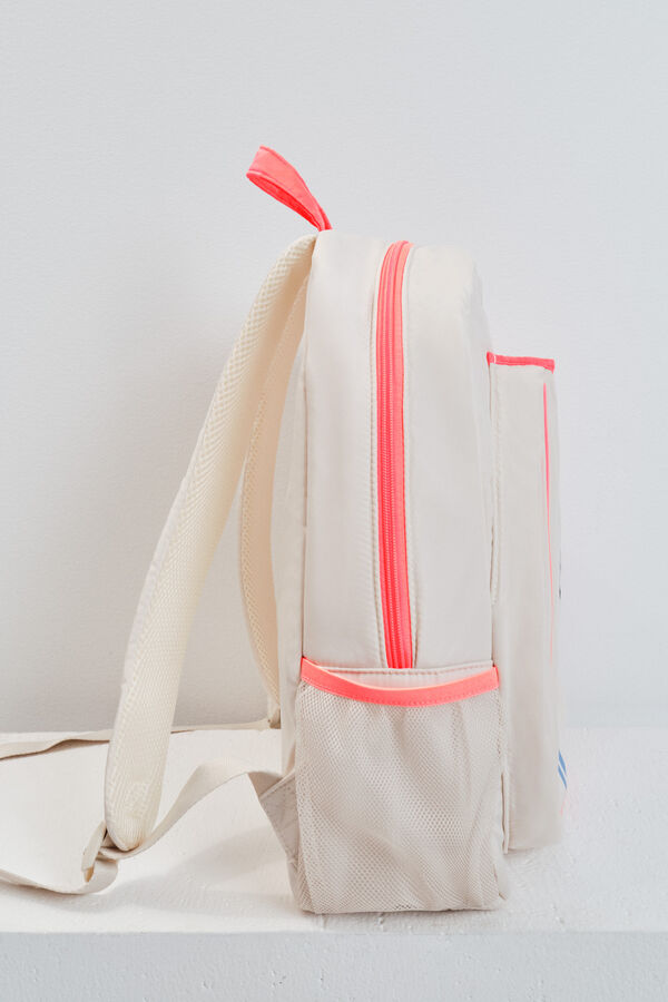 Dash and Stars White padel backpack white