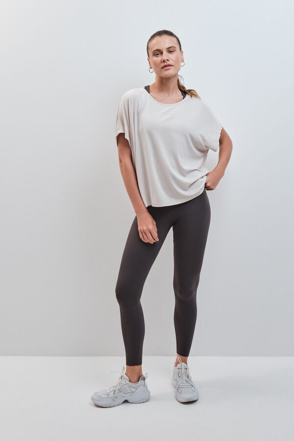 Dash and Stars T-shirt &agrave; manches courtes en modal gris gris