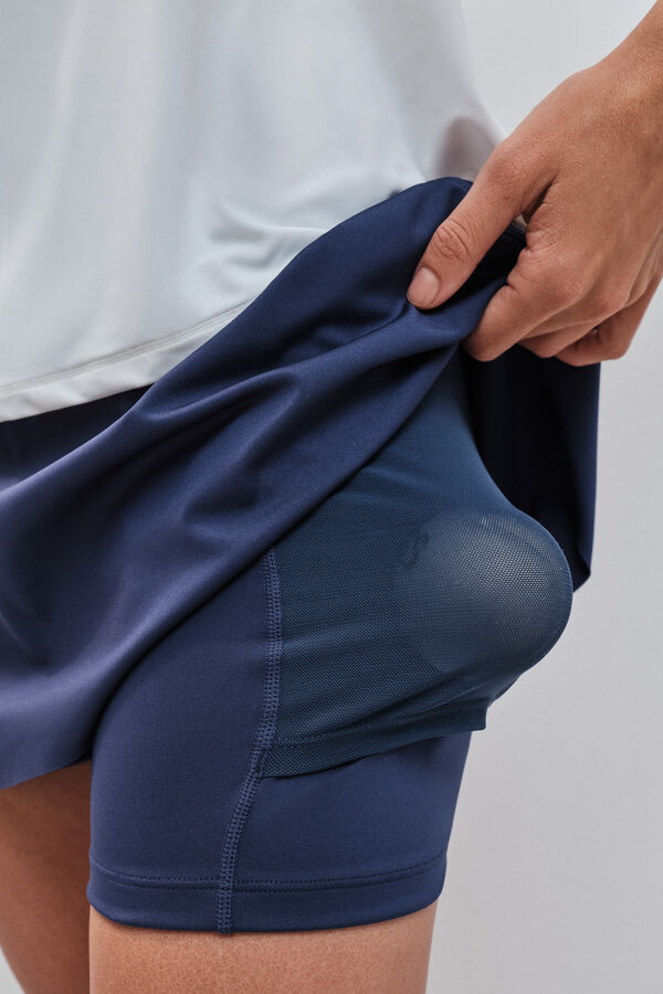 Dash and Stars Blue mesh inner skirt blue
