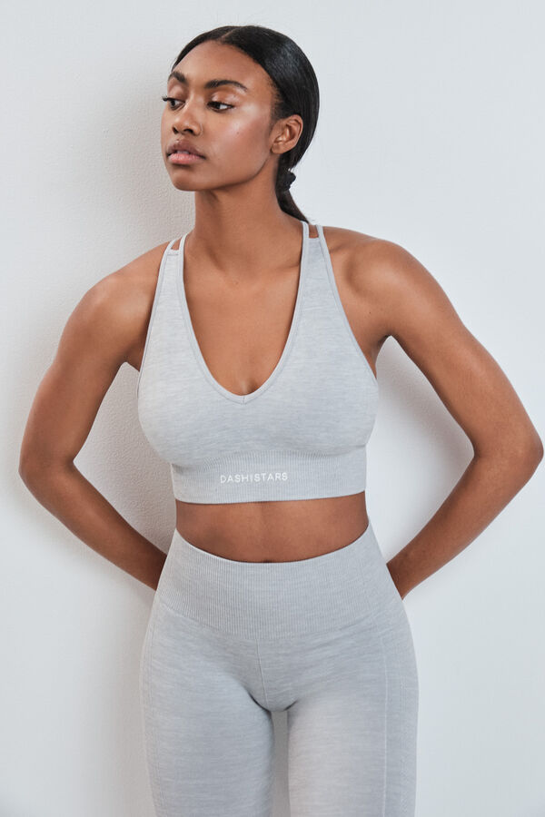 Dash and Stars Sujetador deportivo SEAMLESS COMFORT gris gris