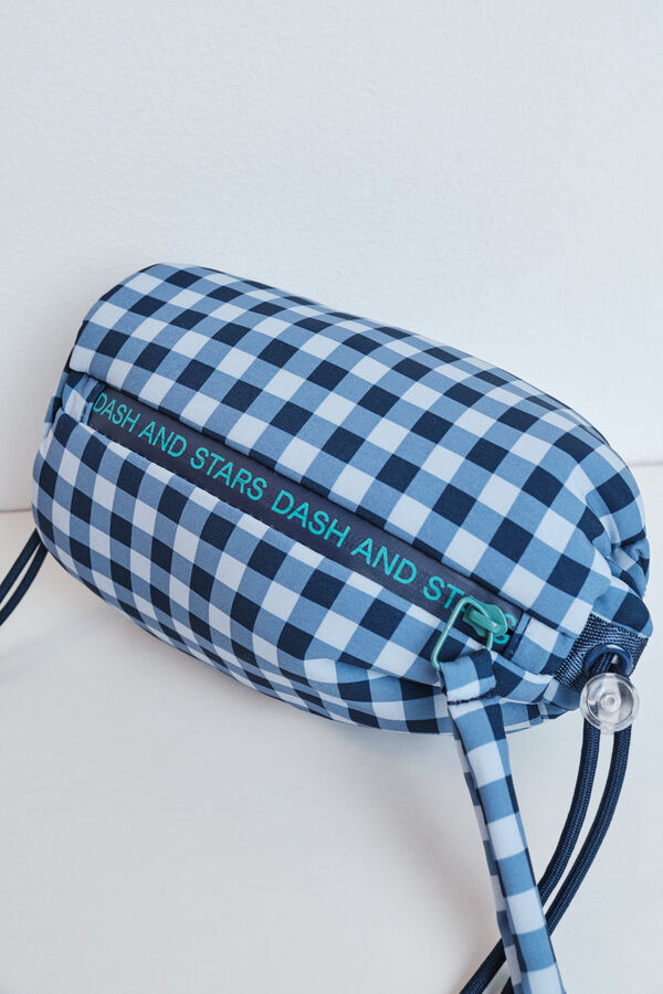 Dash and Stars Mini bolso cruzado cuadros vichy azul azul