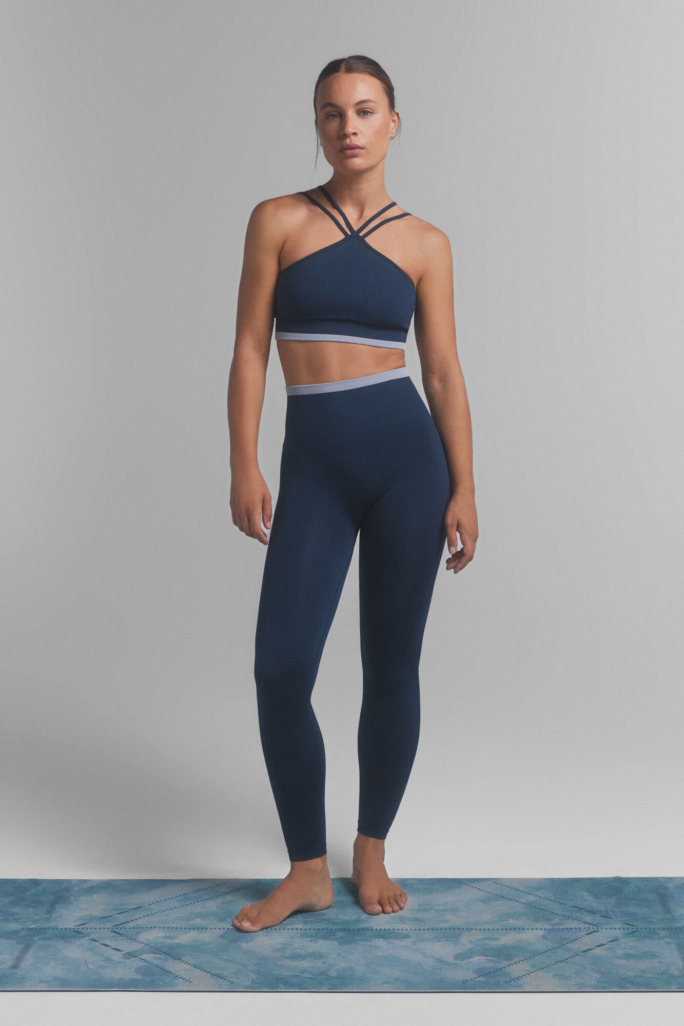 Dash and Stars SEAMLESS COMFORT leggings blue.