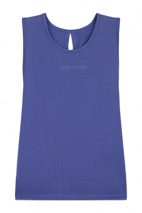 Dash and Stars Plava majica bez rukava mekana na dodir blue